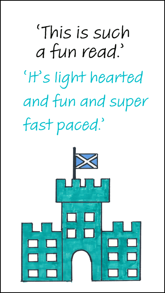 Cartoon of castle and book review