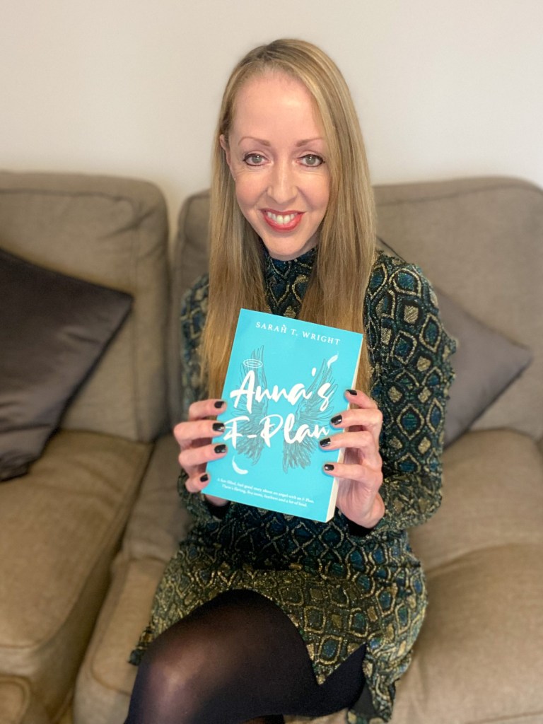 Sarah T. Wright holding Anna's F-Plan